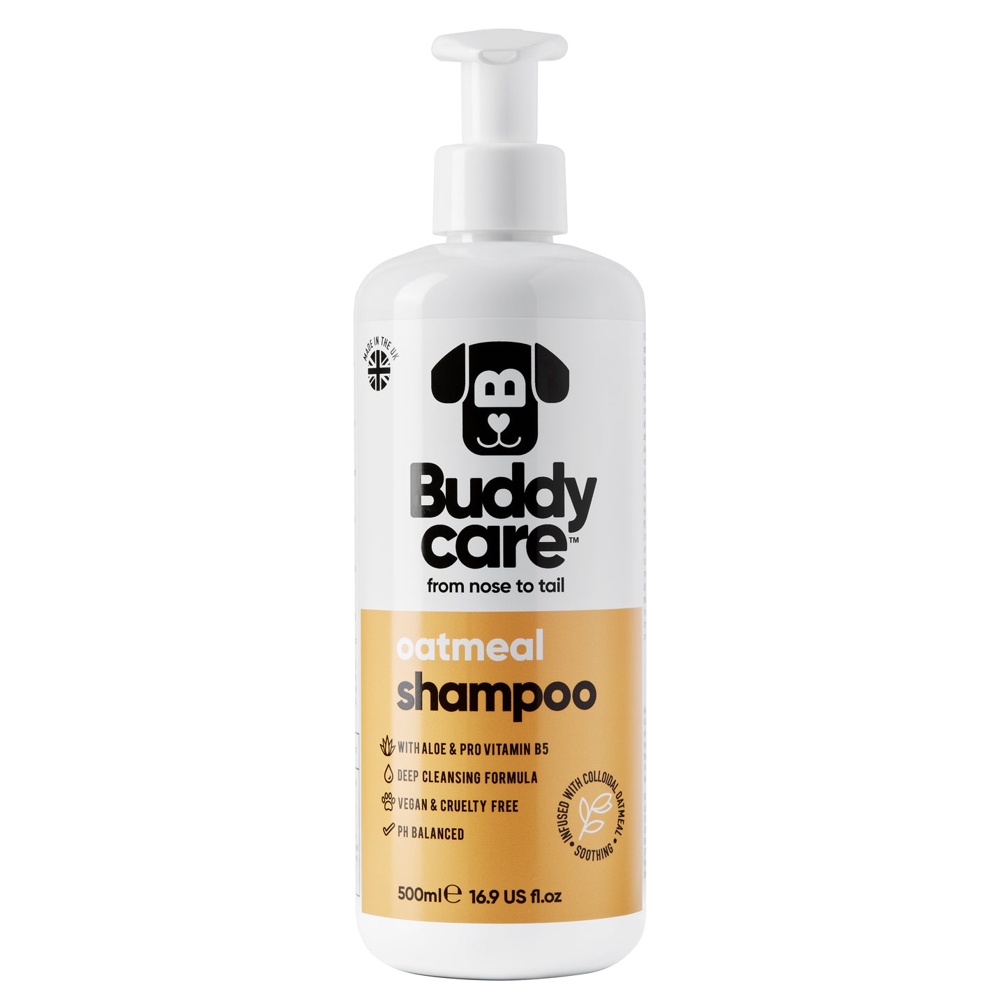Buddy Care Dog Shampoo - Oatmeal - 500ml