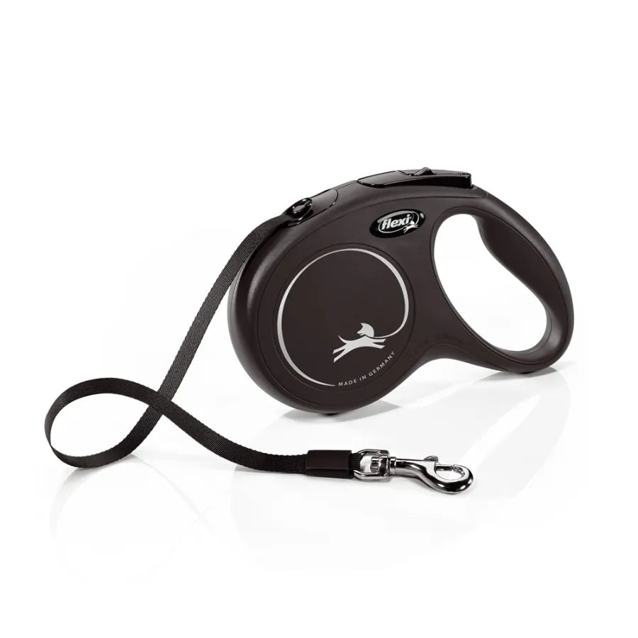 Flexi Classic Retractable Dog Lead Black