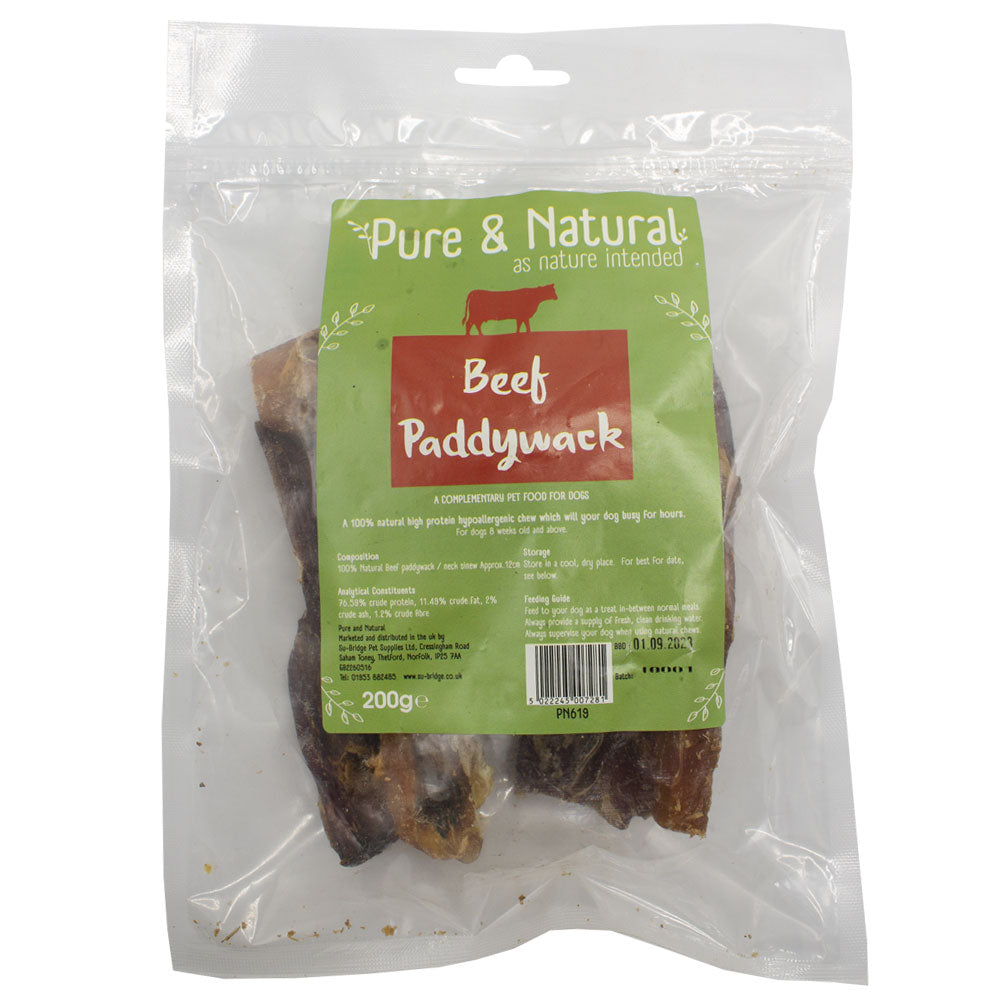 Pure & Natural Beef Neck Paddywack 12cm