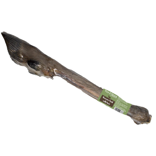 Pure & Natural Dried Venison Feet with Hair