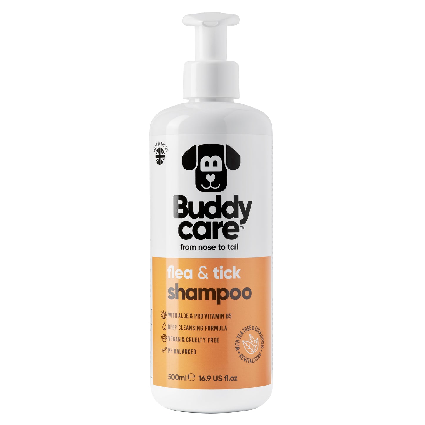 Buddy Care Dog Shampoo - Flea & Tick  - 500ml
