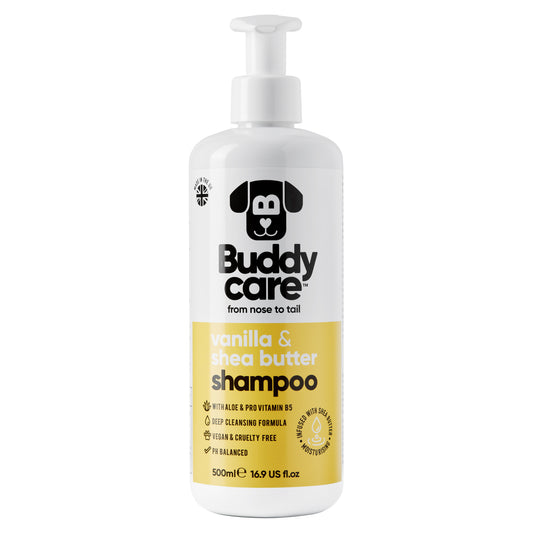 Buddy Care Dog Shampoo - Vanilla & Shea Butter - 500ml