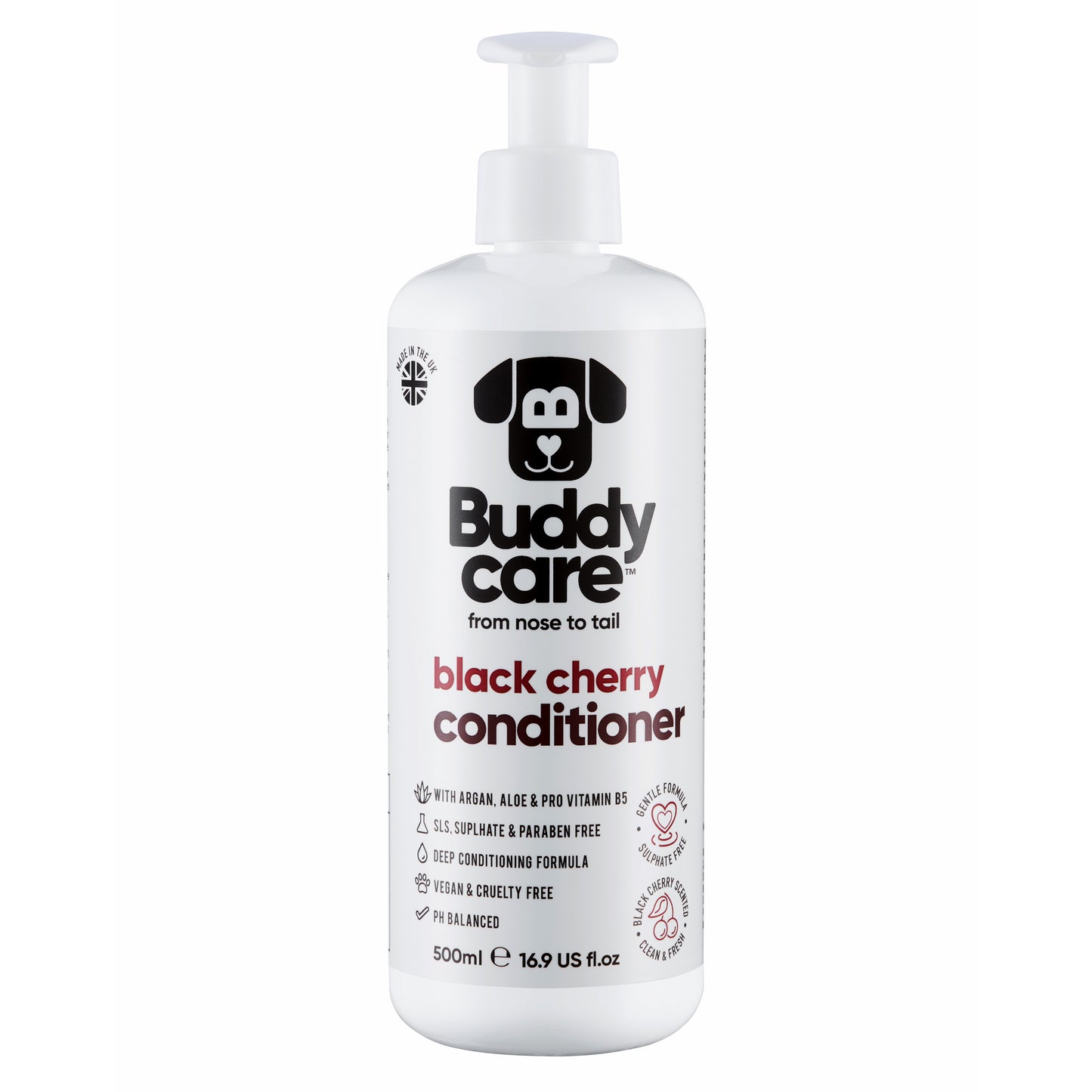Buddy Care Dog Conditioner - Black Cherry - 500ml
