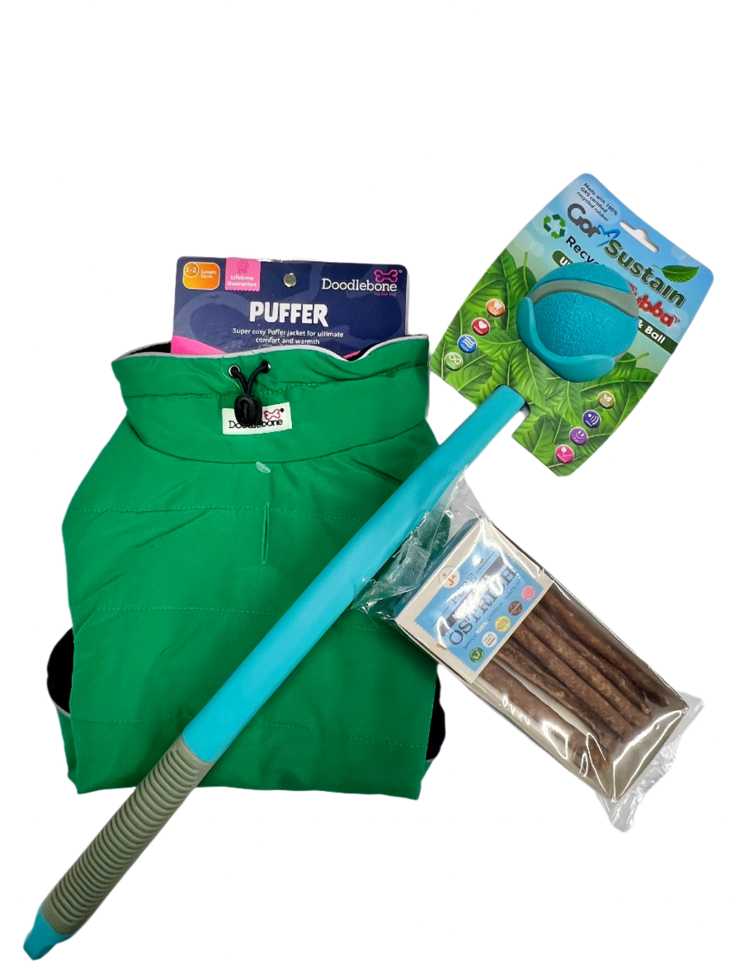 Merry Woofmas Puffer Jacket and Ball Bundle