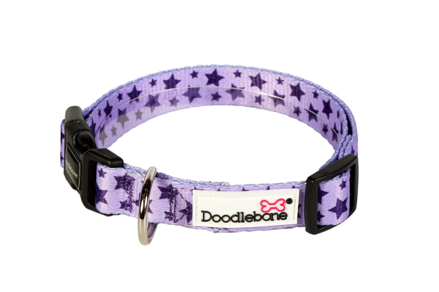 ❤️Harness The Love❤️ - Valentines Violet Stars Doodlebone® Snappy Harness, Lead and FREE Collar Bundle
