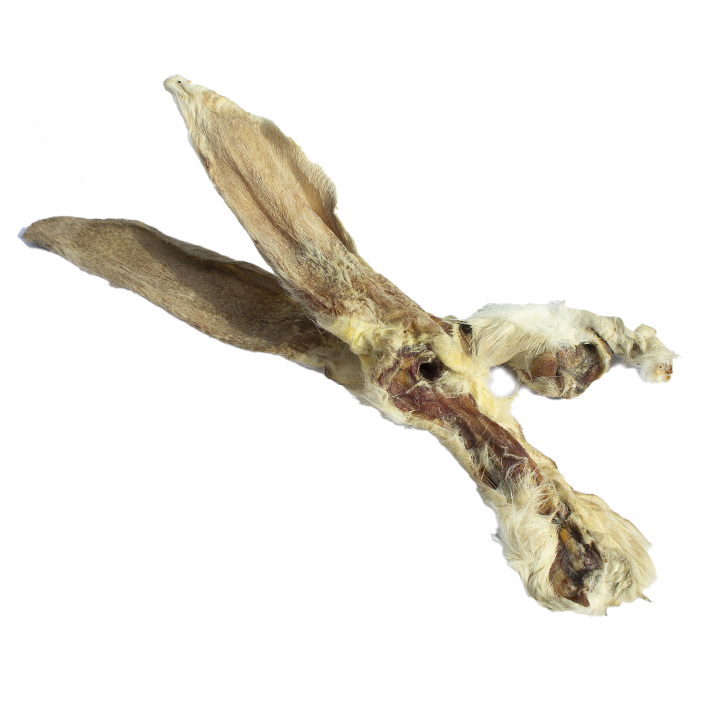 Pure and Natural Rabbit Ears with Hair 1kg or 100g packs