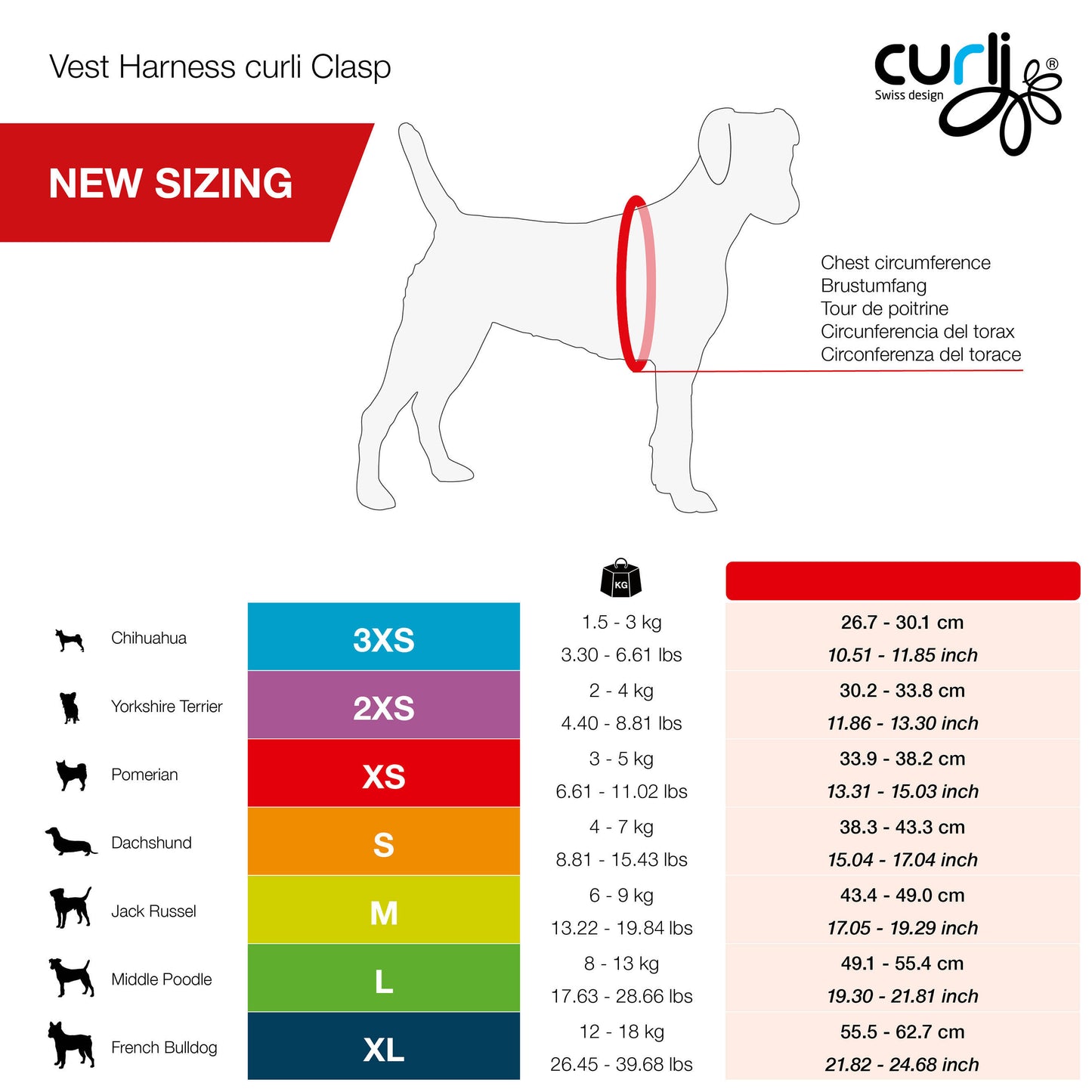 Curli Vest Dog Harness Clasp Air-Mesh